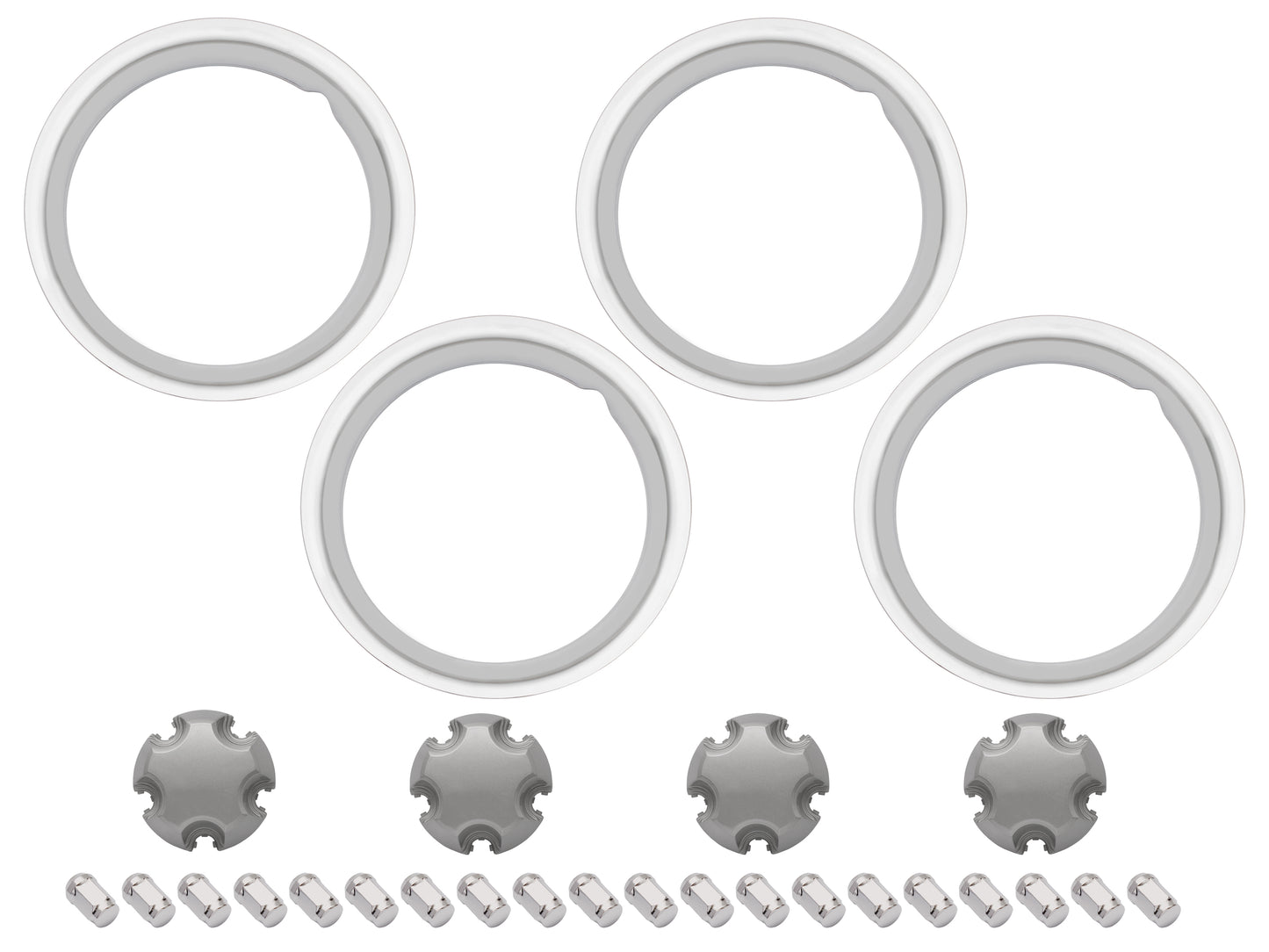 Wheel Trim Cap & Nut Kit VB VC VH VK VL VN - VZ Commodore 15" Steel Wheel (4) - WTCNVBVZ