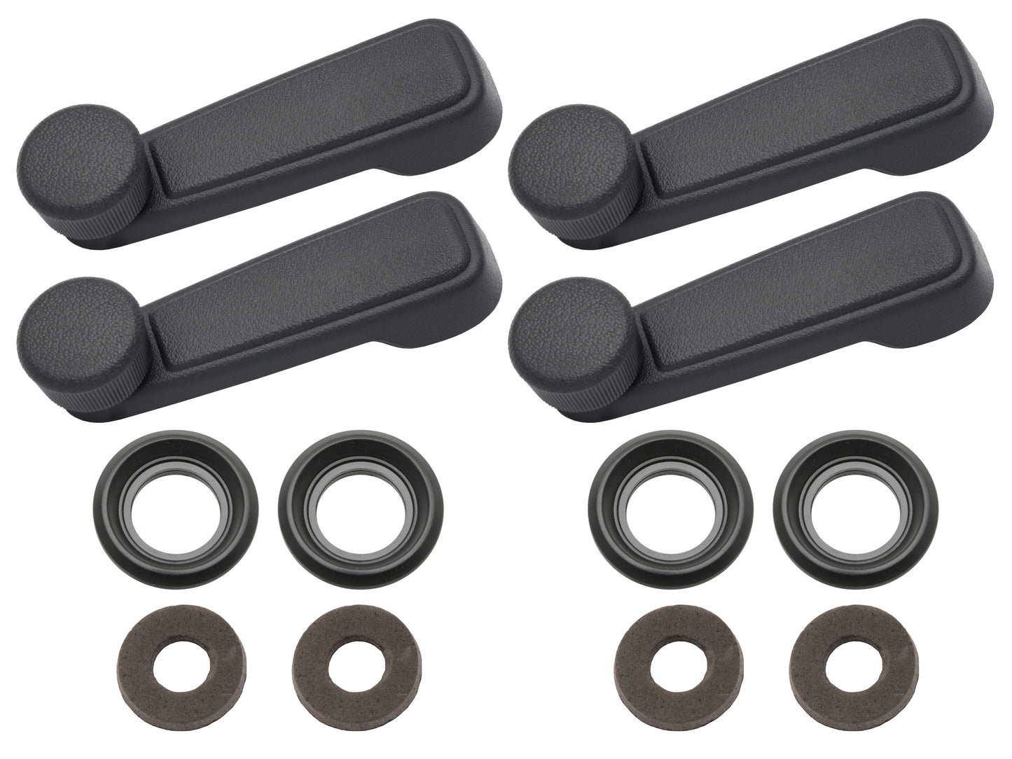 Window Winder Handle Kit VN VP VR VS Dk Grey Left & Right Front Or Rear - WWKVNG