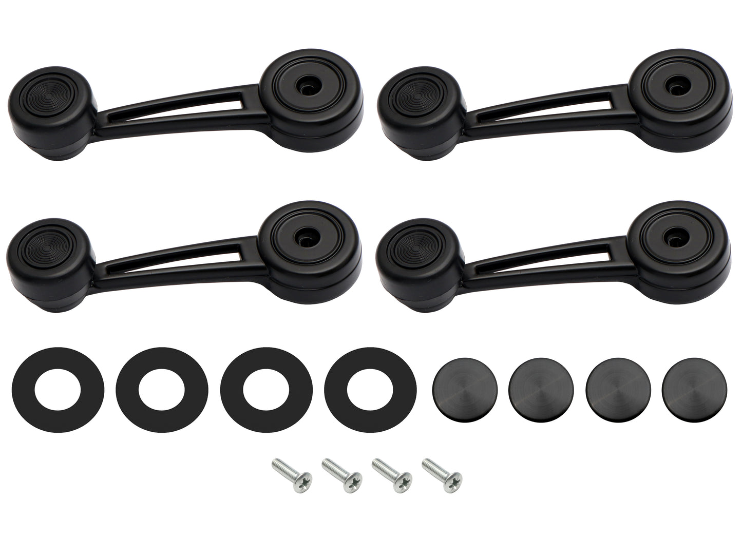 Window Winder Handle Kit Black XD XE ZJ ZK Left & Right Front Or Rear (4) - WWKXD4