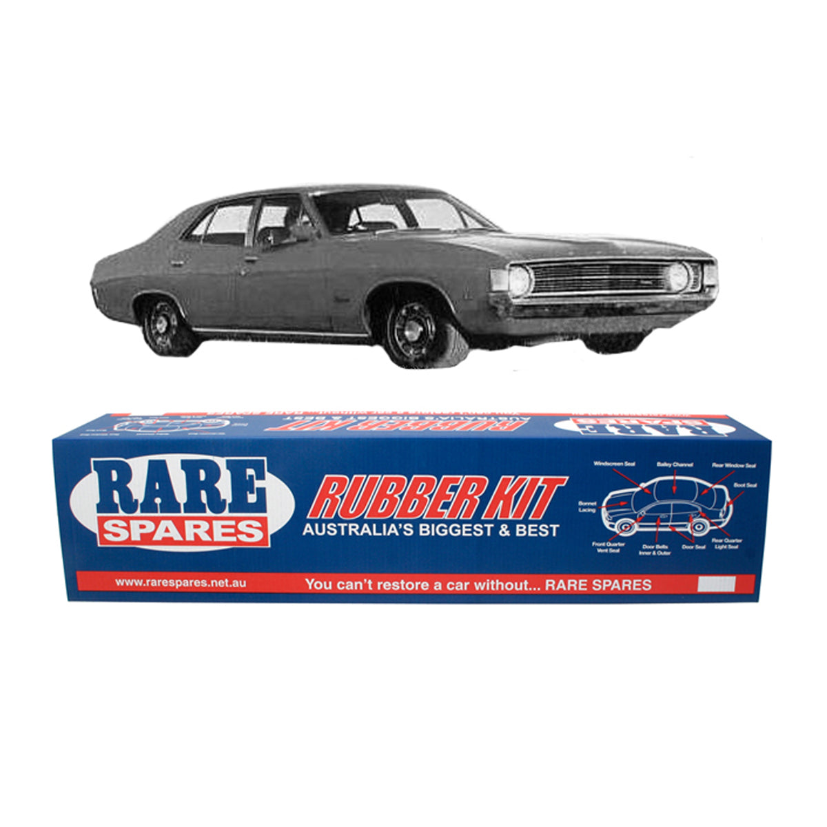 Body Rubber Kit Ford XA Falcon Sedan - XA1P