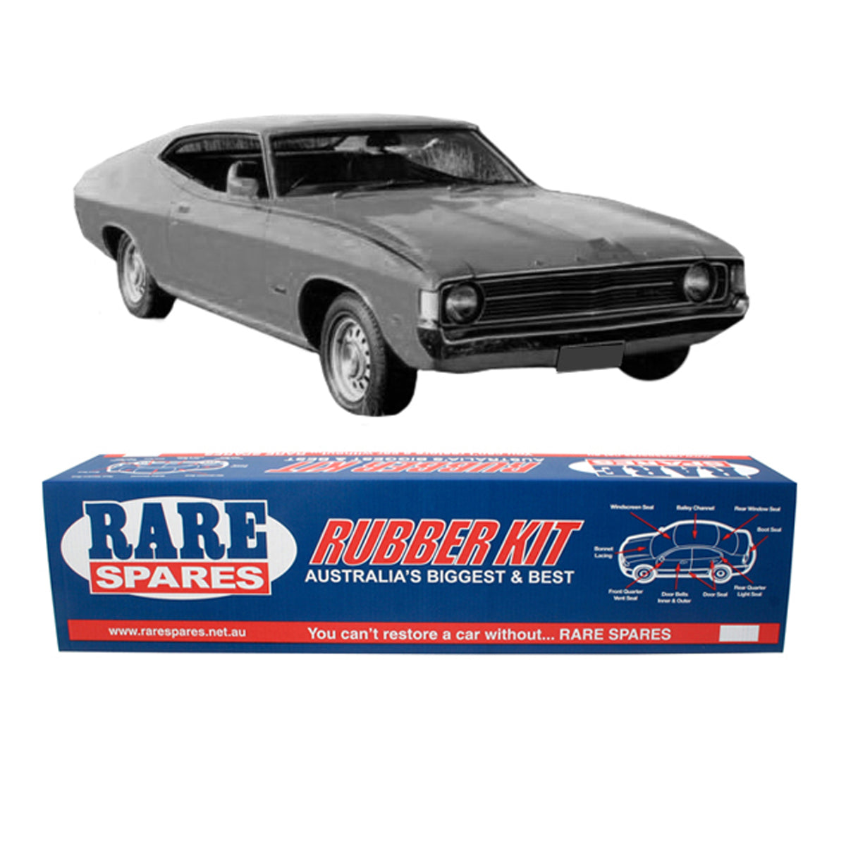 Body Rubber Kit Ford XA XB Falcon Coupe - XA2P