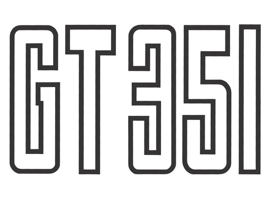 Fender Decal ‘GT 351’ (Black) Ford XB GT - BD4352