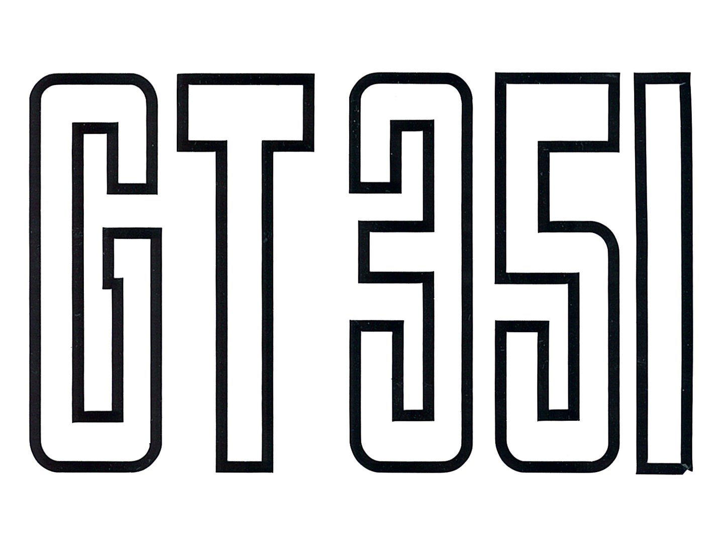 Badge Kit XB Falcon GT Sedan (Black Lettering) - XBBK1