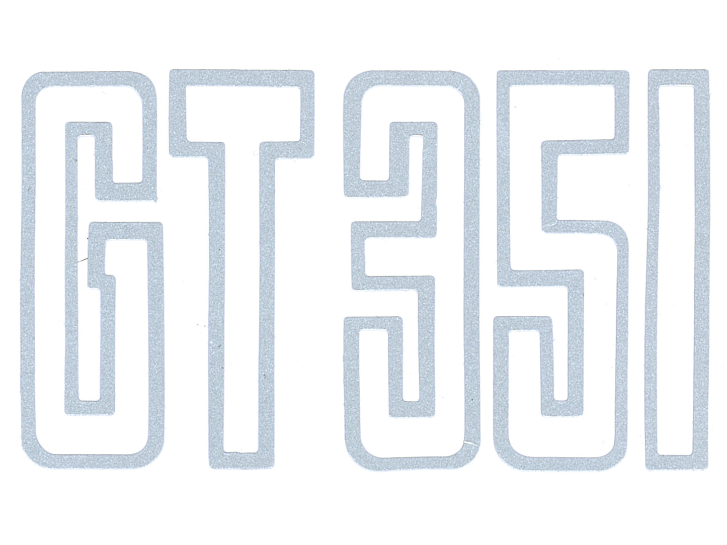 Decal XB GT Boot Silver "GT 351" - BD4581