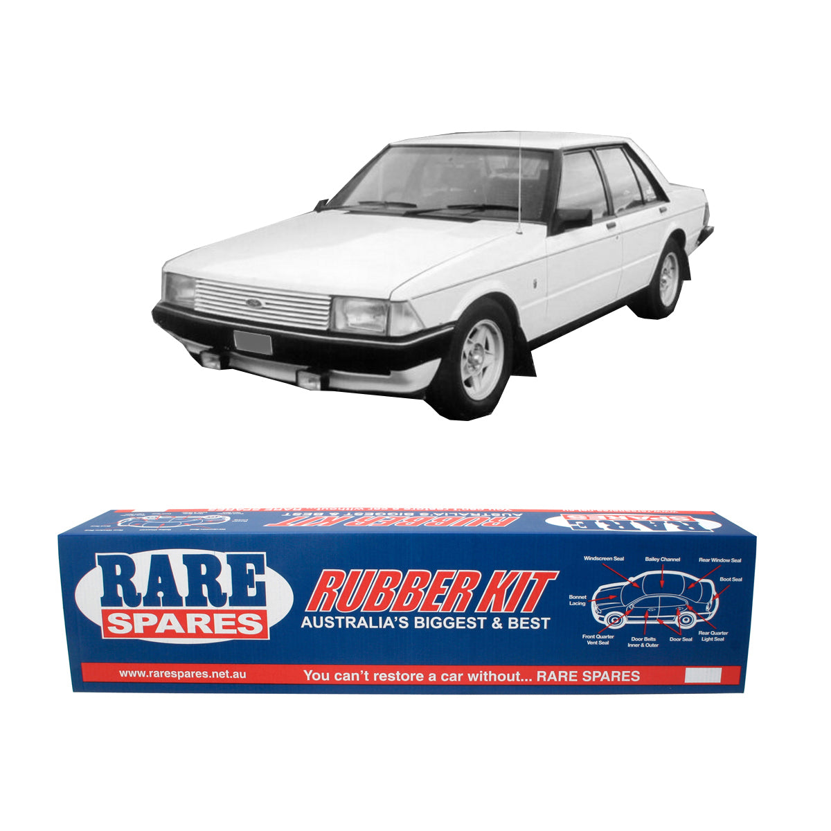 Body Rubber Kit XD XE XF Fairmont Sedan - XD6