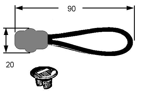Tonneau Cover Loop Strap XA XB XC XD XE XF XG XH AU BA BF FG Falcon Ute - XDP50100AKT