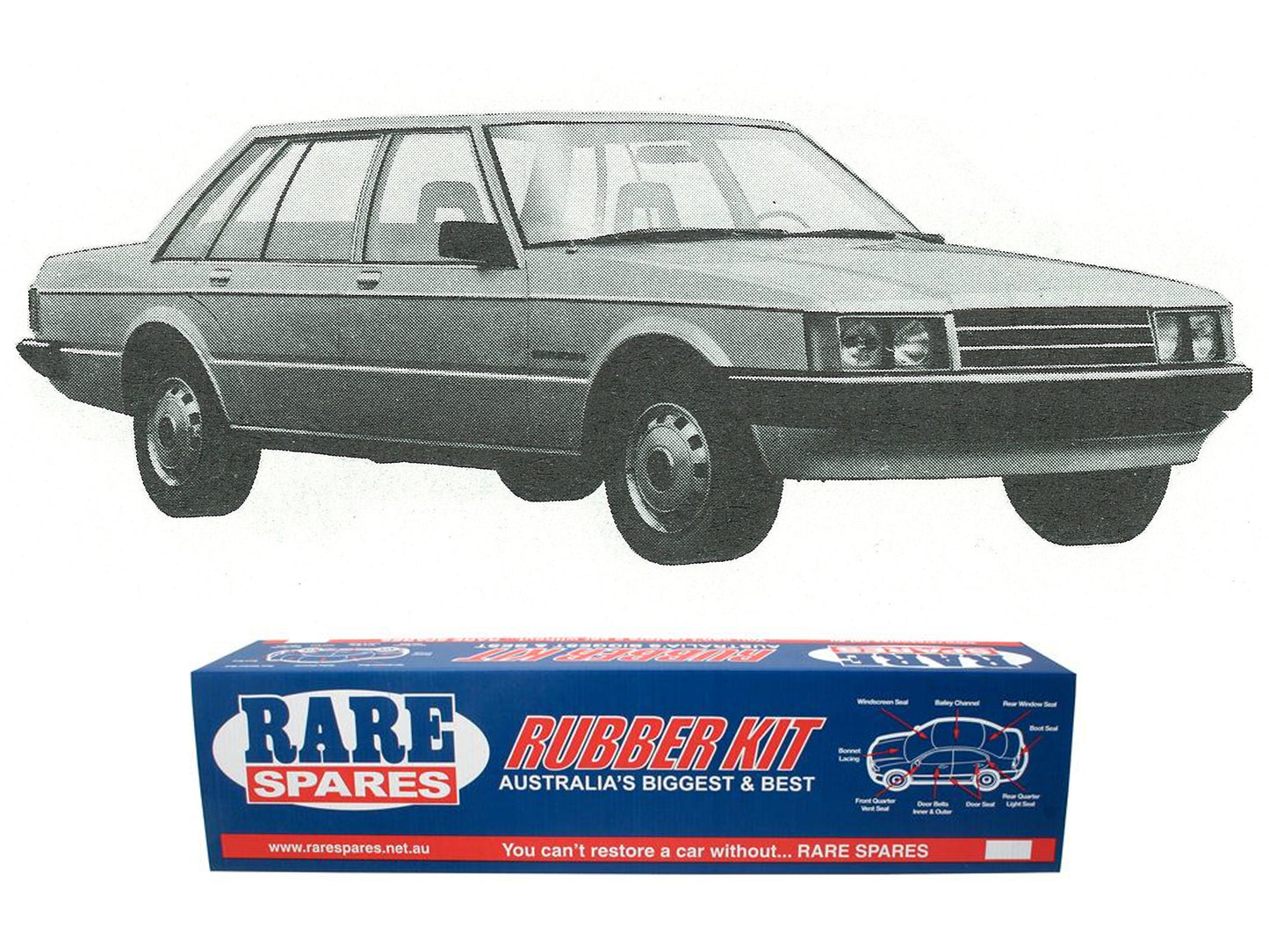 Body Rubber Kit ZJ ZK ZL 79 87 Fairlane - ZJ1