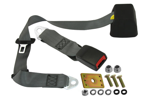Parcel Shelf Mount Inertia Seat Belt (Grey - 275mm Web Stalk) Universal - K1511GY
